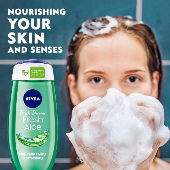 Picture of Nivea Care Shower Gel Fresh Aloe 250ml