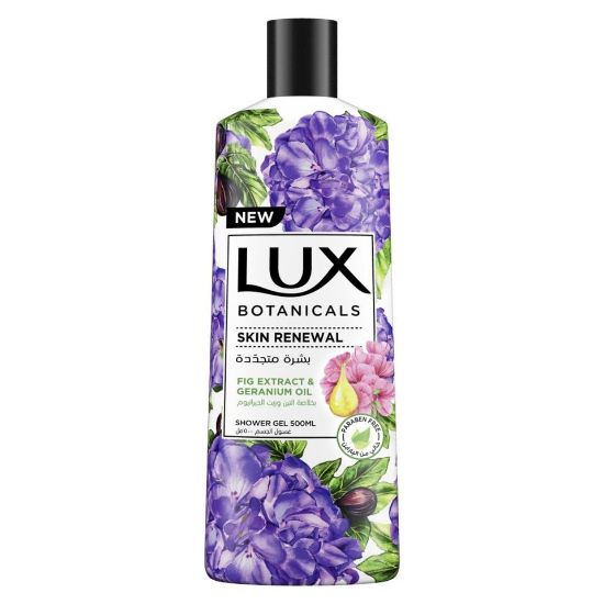 Picture of Lux Botanicals Skin Renewal Body Wash Fig Extract And Geranium Oil 500ml