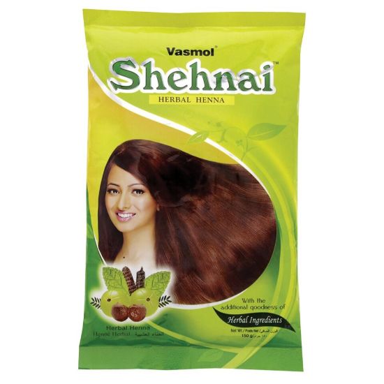Picture of Vasmol Shehnai Plus Henna Powder Dark Brown 150g