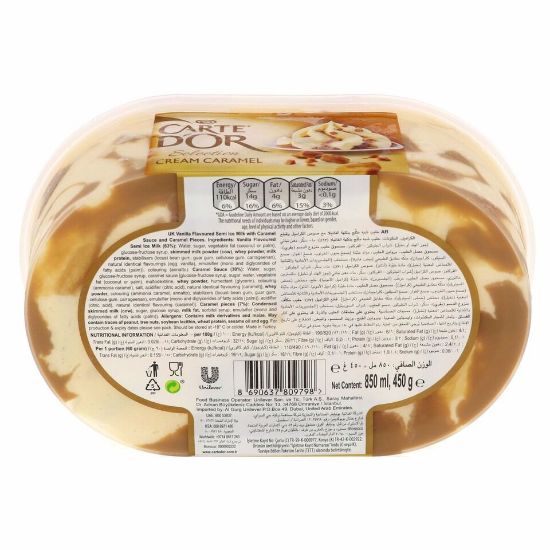 Picture of Carte D Or Selection Cream Caramel Ice Cream 850ml