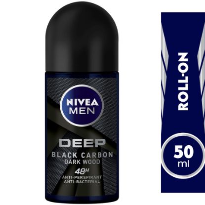 Picture of Nivea Men Roll On Deep Black Carbon Dark Wood 50ml