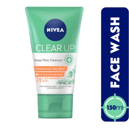 Picture of Nivea Facewash Clear Up Deep Pore Cleanser 150ml