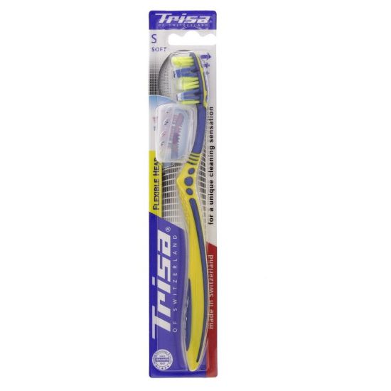 Picture of Trisa Flexible Head Soft Toothbrush 1pc Assorted Colours