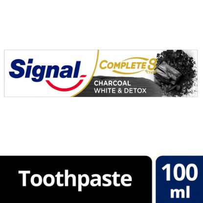 Picture of Signal Complete 8 Anti-Bacterial Charcoal Toothpaste White & Detox 100ml