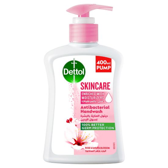 Picture of Dettol Skincare Handwash Liquid Soap Rose & Sakura Blossom Fragrance 400ml