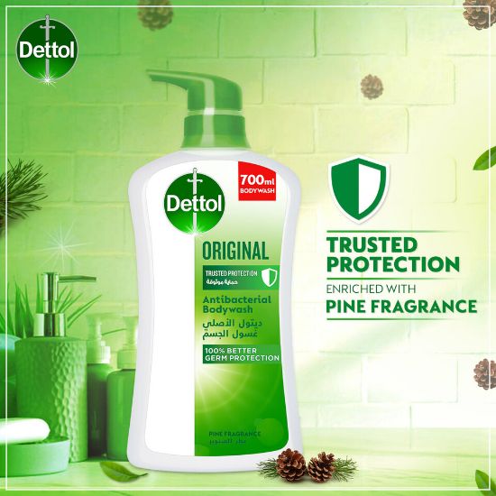 Picture of Dettol Original Showergel & Bodywash Pine Fragrance 700ml