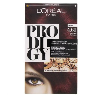 Picture of L'Oreal Paris Prodigy Hair Color Carmin Red Brown 4.60 1pkt