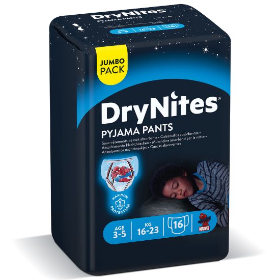 Picture of Drynites Pyjama Age 3-5y Boy 16-23kg 16pcs