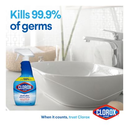 Picture of Clorox Disinfecting Bathroom Cleaner Spray Bleach Free 500 ml