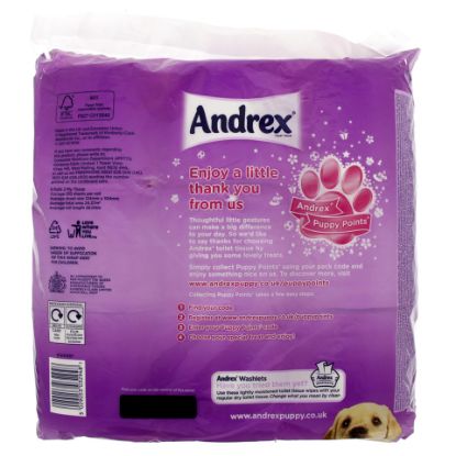 Picture of Andrex Puppies Gentle Clean 9 Rolls