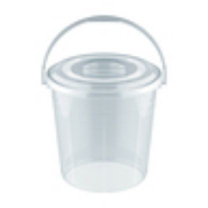 Picture of Cosmoplast Transparent Bucket With Lid 20Ltr