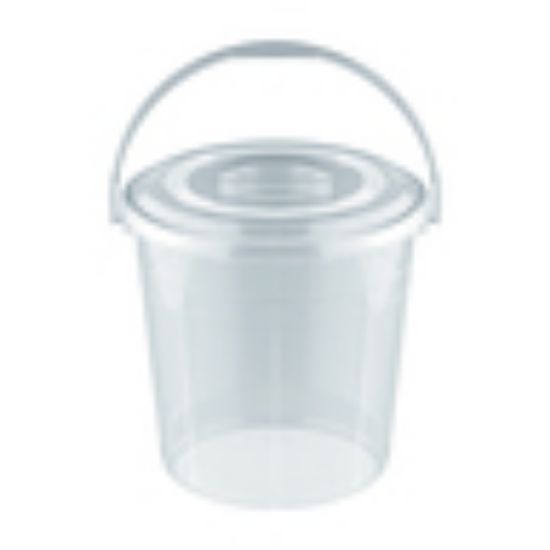 Picture of Cosmoplast Transparent Bucket With Lid 20Ltr