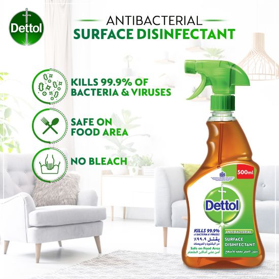 Picture of Dettol Original Anti-Bacterial Surface Disinfectant Liquid Trigger 500ml