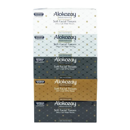 Picture of Alokozay Soft Facial Tissues 2ply 200 Sheet x 5pcs