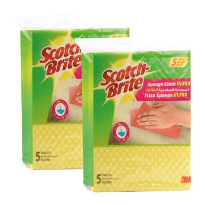 Picture of Scotch Brite 3M Sponge Cloth Ultra 2 x 5pcs