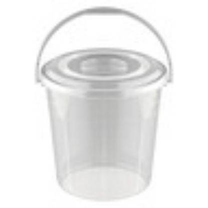 Picture of Cosmoplast Transparent Bucket With Lid 15Litre 1pc