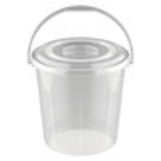 Picture of Cosmoplast Transparent Bucket With Lid 15Litre 1pc