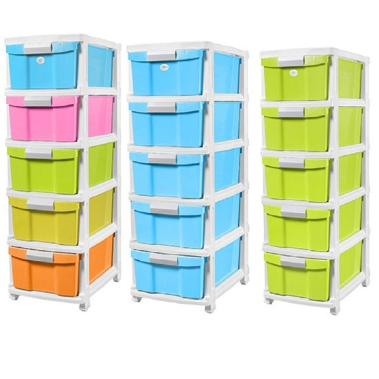 Picture of JCJ Drawer 5Tier with Wheel 2525 Assorted Color