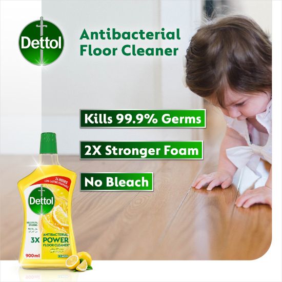 Picture of Dettol Lemon Antibacterial Power Floor Cleaner 900ml