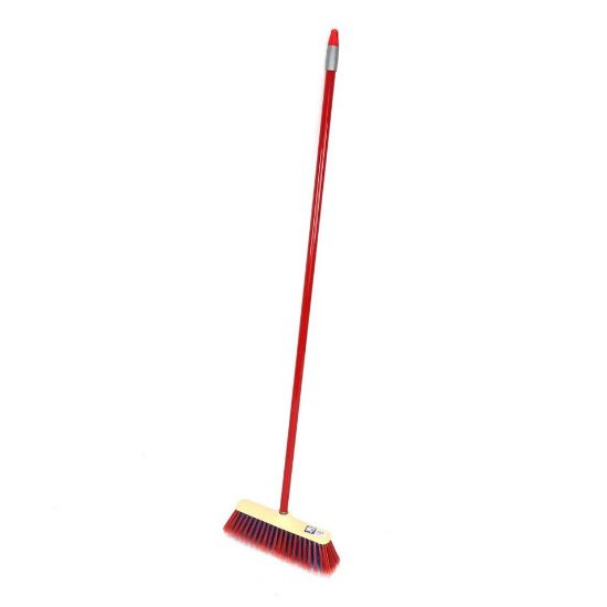 Picture of Mr.Brush 290.12 Export Soft Broom with long Stick, Assorted colors