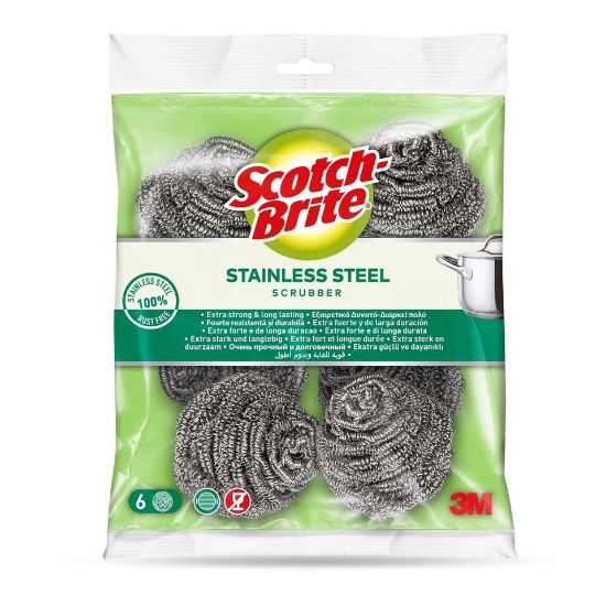 Picture of Scotch Brite Stainless Steel Spiral 6pcs