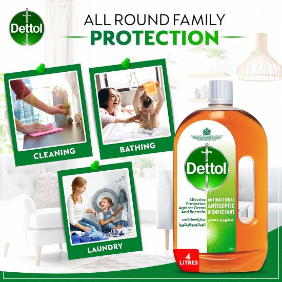 Picture of Dettol Antiseptic Antibacterial Disinfectant Liquid 4Litre