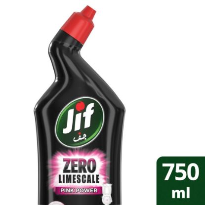 Picture of JIF Zero Limescale Pink Power Anti-Bacterial Toilet Cleaner 750ml