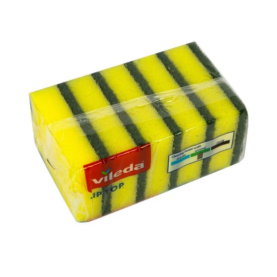 Picture of Vileda Tip Top Dish Washing Medium Foam Sponge Scourer 5 pcs