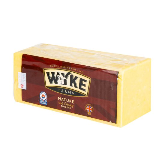 Picture of Wyke Farms English White Mature And Creamy Cheddar 250g Approx. Weight
