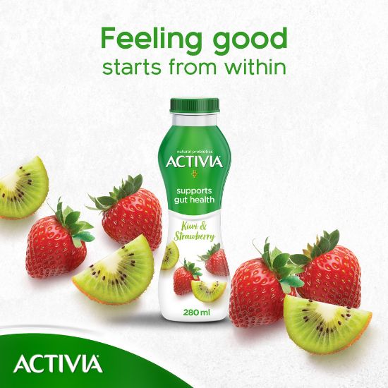 Picture of Activia Go Drinkable Yoghurt Kiwi & Strawberry 280ml(N)