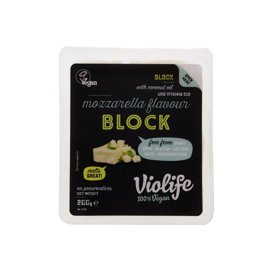 Picture of Violife Vegan Mozzarella Flavour Block Cheese 200g
