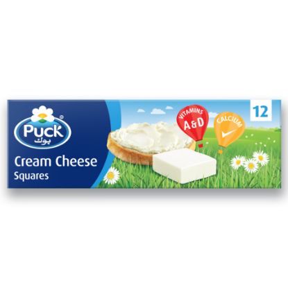 Picture of Puck Cream Cheese Squares 12 Portions 216g