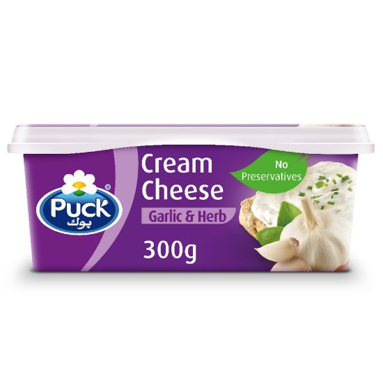 Picture of Puck Cream Cheese Garlic & Herbs Spread 300g