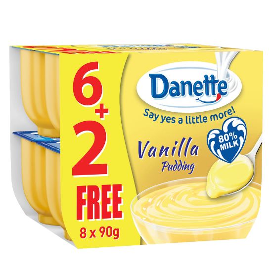 Picture of Danette Dessert Vanilla Flavour 90g 6+2(N)