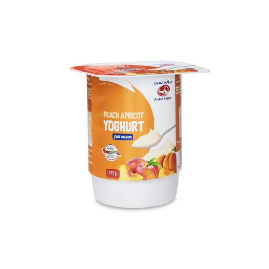 Picture of Al Ain Peach Apricot Yoghurt 125g(N)