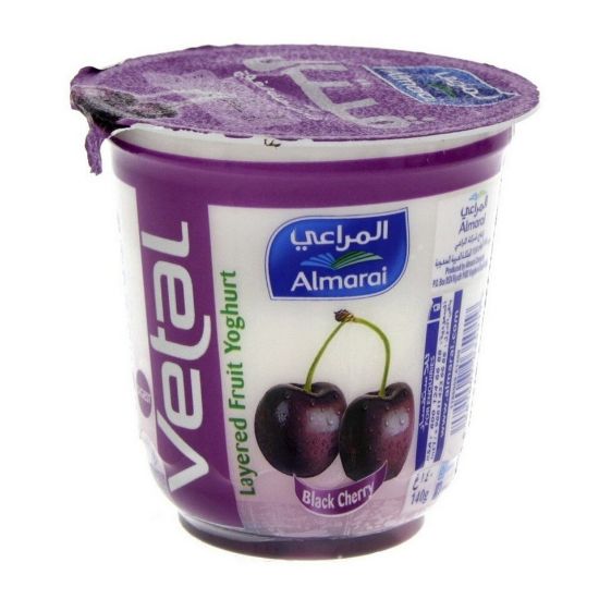 Picture of Al Marai Vetal Layered Fruit Yoghurt Black Cherry 140g(N)