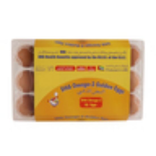 Picture of Golden Eggs Medium White/Brown DHA Omega 3 Eggs 15pcs(N)