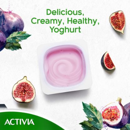 Picture of Activia Stirred Yoghurt Full Fat Figs 120g(N)