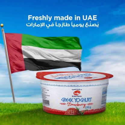 Picture of Al Ain Strawberry Yoghurt Greek 150 g(N)