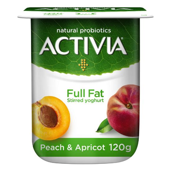 Picture of Activia Stirred Yoghurt Full Fat Peach & Apricot 120g(N)