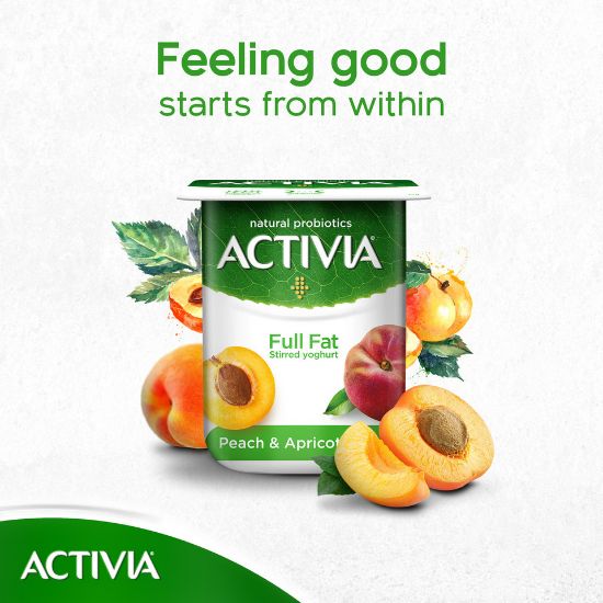 Picture of Activia Stirred Yoghurt Full Fat Peach & Apricot 120g(N)