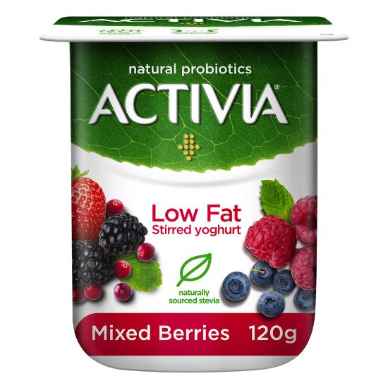 Picture of Activia Stirred Yoghurt Low Fat Mixed Berries 120g(N)