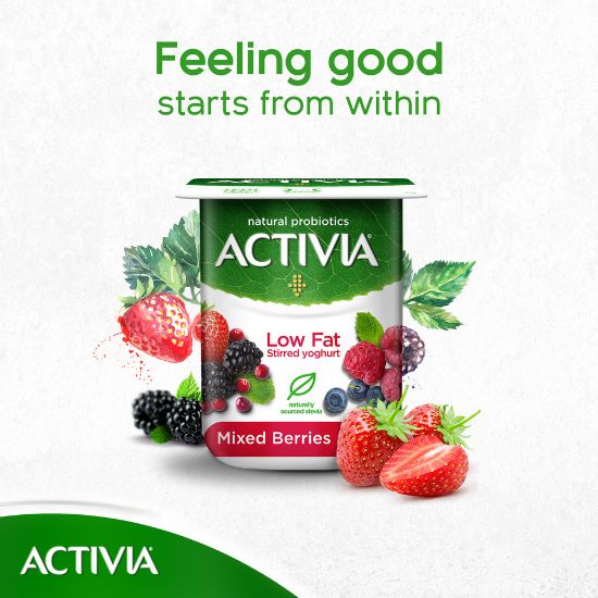 Picture of Activia Stirred Yoghurt Low Fat Mixed Berries 120g(N)