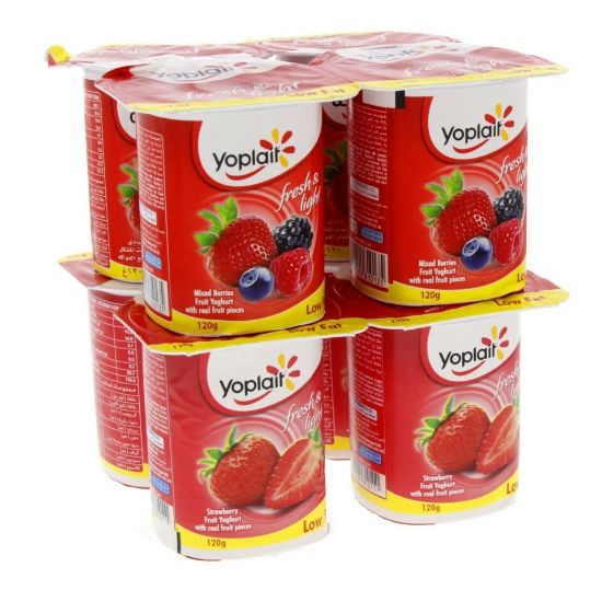 Picture of Yoplait Mixed Berries Fruit Yoghurt Low Fat 120g x 8pcs(N)