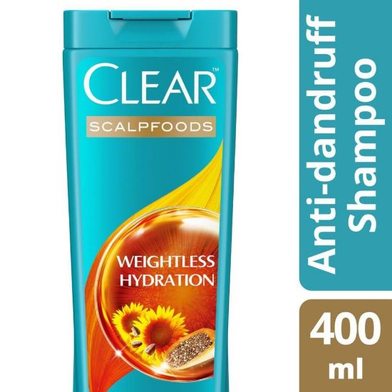 Picture of Clear Anti-Dandruff Shampoo Weightless Hydration 400ml