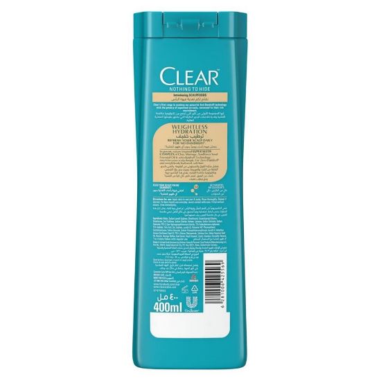 Picture of Clear Anti-Dandruff Shampoo Weightless Hydration 400ml