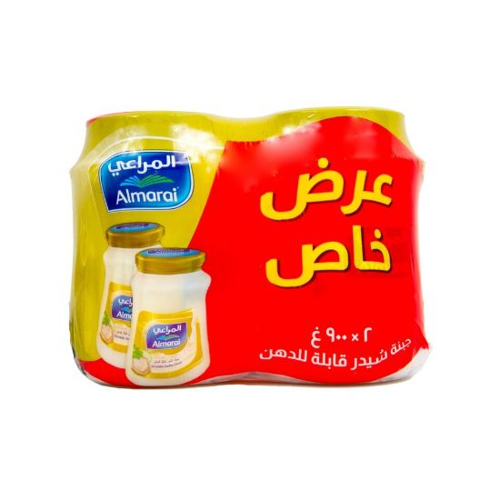 Picture of Almarai Spreadable Cheddar Cheese Original 2 x 900g