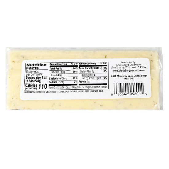 Picture of Shullsburg Creamery Jack N Dill Cheese 227g