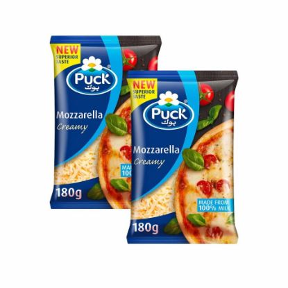 Picture of Puck Creamy Mozzarella Shredded Cheese Value Pack 2 x 180 g