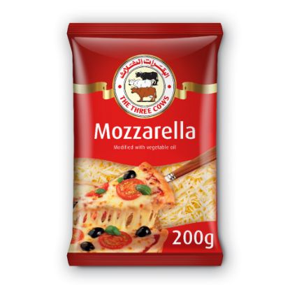 Picture of 3 Cows Shredded Mozzarella Cheese 2 x 200g